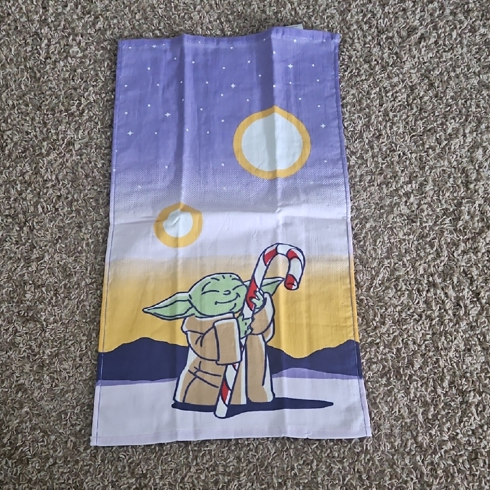 Star Wars Hand Towel - Purple, Yellow, White
